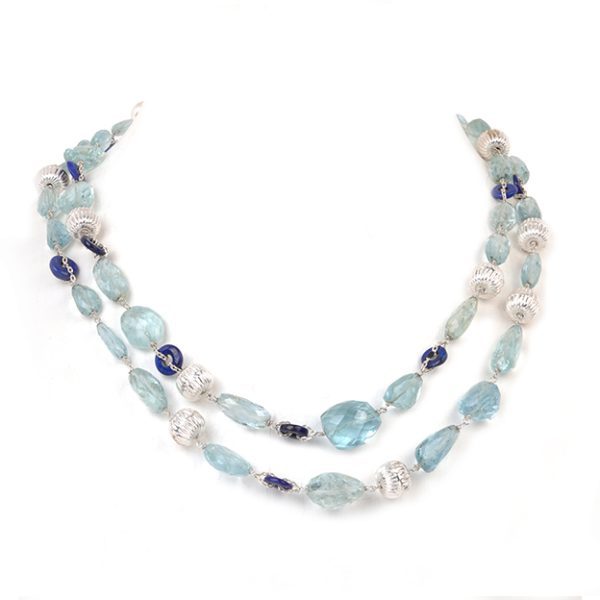 Aquamarine Slivet Necklace