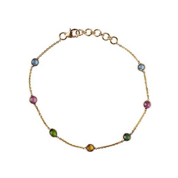 Multicolor Tourmarline Bracelet