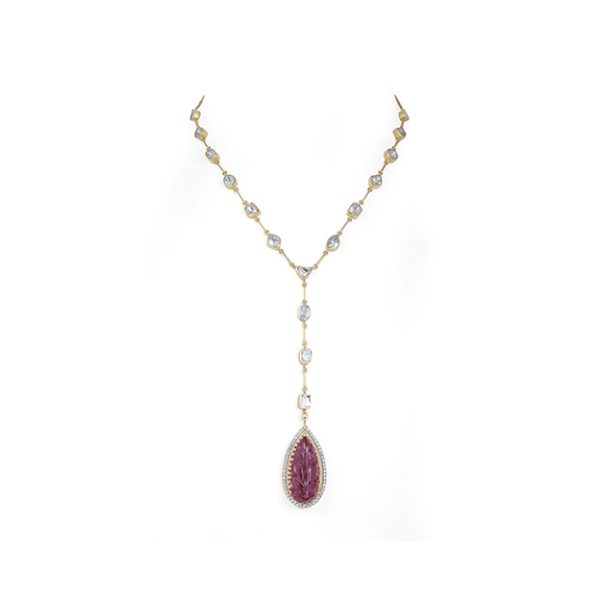 Tourmaline and Gold Necklace