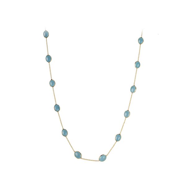 Aquamarine Gold Necklace