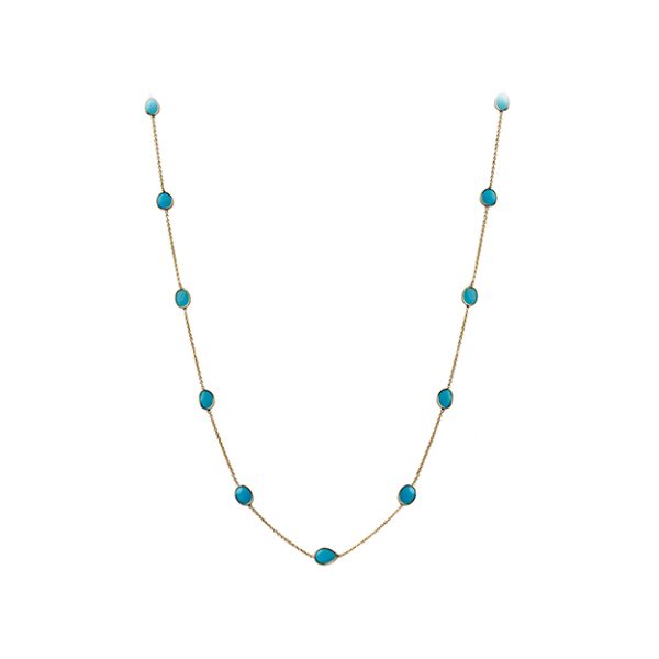 Turquoise and Gold Necklace