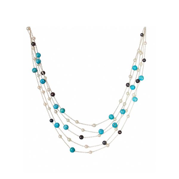 Turquoise Pearl Necklace