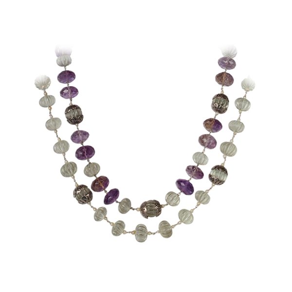 Amethyst Pearl Necklace