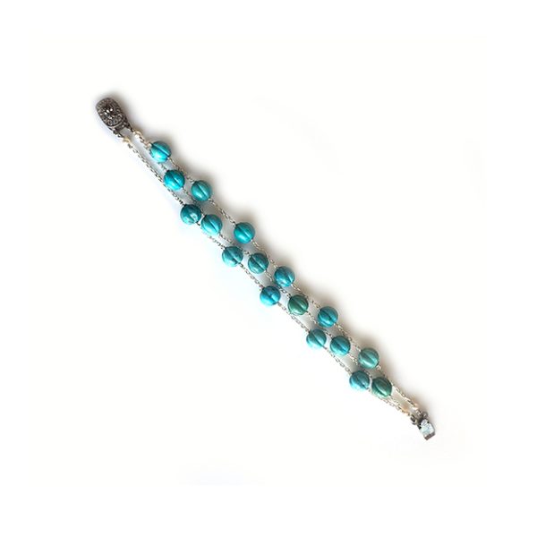 Turquoise And Pearl Bracelet