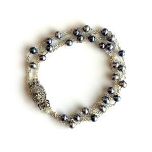Grey Pearl Bracelet