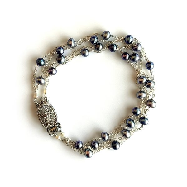 Grey Pearl Bracelet